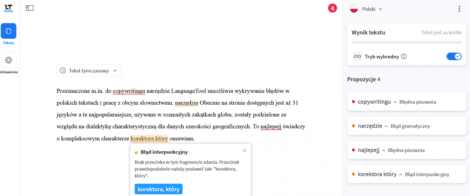 Recenzja Languagetool Najlepsze Narzędzie Dla Copywritera Do Sprawdzania Pisowni 6970